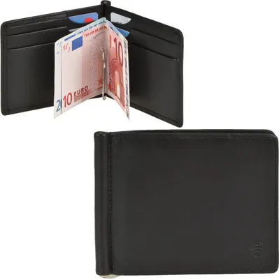 Zdjęcie produktu dla Portfel Esquire skórzany portfel męski z klipsem CARDSAFE czarny portfel z klipsem 2511-10-00