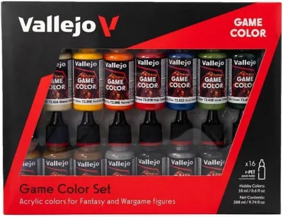 Productafbeelding van Game Color Acrylverf Beginnerset - Hobbyverf - Kleur Gesorteerd - 16-Delige Set