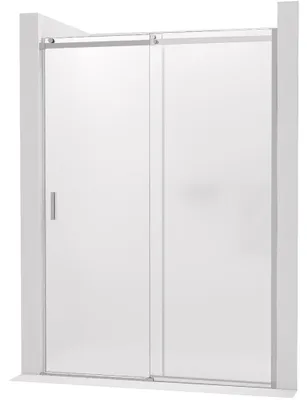 Immagine prodotto di CERANO - Porta scorrevole per doccia Santoro - destra - 6 mm - cromata, vetro smerigliato - 130x195 cm