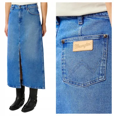 Produktbild von Wrangler | DENIM MAXI SKIRT S Damen-Maxirock