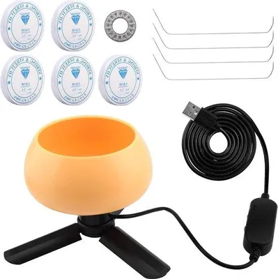 Immagine prodotto di Kit Elektrische Kralenkom - Lancia per perline manuale - Velocità regolabile - Kit lancia per perline - Arancione