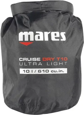 Productafbeelding van Waterdichte transporttas 10L - Duikuitrusting, zwart, 20 x 35 cm