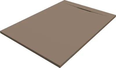 Produktbild von SANYCCES SIENA Rechteckige Duschwanne SanyDur Gel Coat 150 x 100 cm, Moka