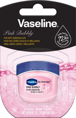 Produktbild von Vaseline Lip Therapy 7G Pink Bubbly | Pflegender Lippenbalsam für optimale Feuchtigkeit mit pinkfarbenen Blubberton |  (Pink Bubbly (1er Pack))