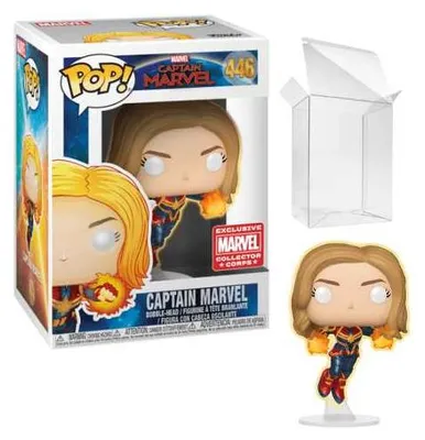 Obrázek produktu pro Funko Pop! Marvel: Captain Marvel #446 GITD (exkluzivně pro Collector Corps)