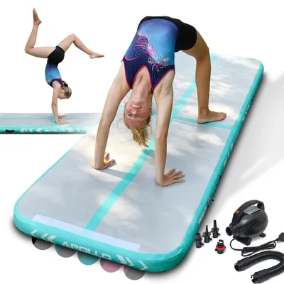 Immagine prodotto di Tappetino gonfiabile per ginnastica, disponibile nelle dimensioni di 3 metri e 4 metri