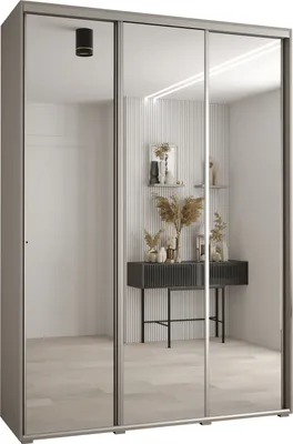 Produktbild von Kryspol Dakota 2 Schrank, drei Türen - 235,2x180x45cm - Kaschmir Silber