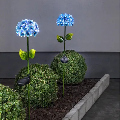Immagine prodotto di Palo solare a LED «Hortensia», blu