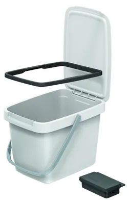 Produktbild von Grauer Abfallbehälter mit Deckel SYSTEMA Q COLLECT NHW6-427C