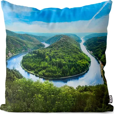 Produktbild von VOID Saarschleife Kissenbezug Kissenhülle Deko Outdoor Dekoration Garten Dekokissen