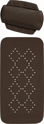 Produktbild von Spirella SET Wannenmatte Wanneneinlage 91x36cm & Badewannenkissen Alaska Schwarz