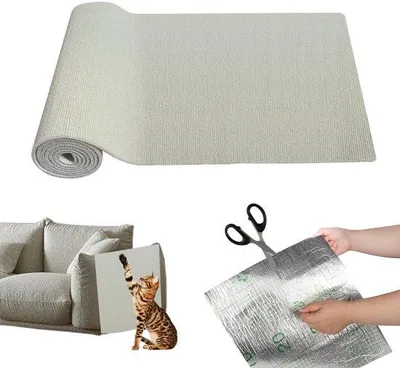 Obrázek produktu pro Samolepicí škrabadlo 40 x 300 cm, bílé, pro kočky