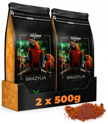 Produktbild von Gemahlener Kaffee 2 x 500 g BRASILIEN 100 % Arabica frisch geröstet