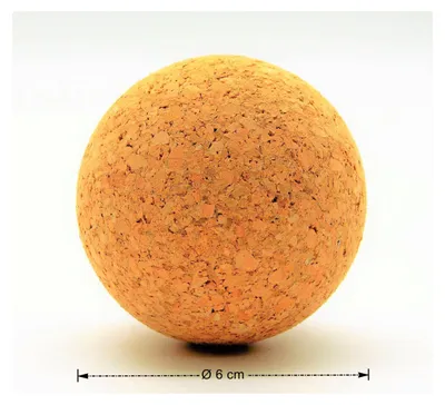 Produktbild von Kork Kugel 6 cm - Weinkorken Kugelstopfen Holzkorken Korkbälle Korkstopfen