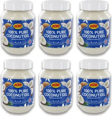 Produktbild von [ 6x 500ml ] KTC 100% Reines Kokosöl | Kokosnussöl | Pure Coconut Oil