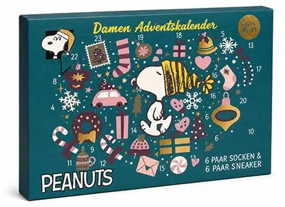 Produktbild von Peanuts Socken Adventskalender : 37-41 : mehrfarbig Größe: 37-41 Farbe: mehrfarbig