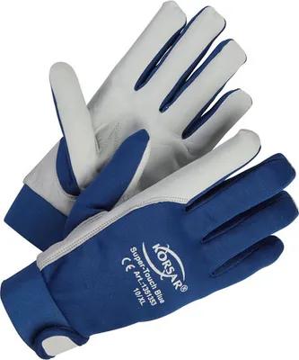Produktbild von 1 Paar Mechanikerhandschuhe Super-Touch Größe 9 / L in Leder von Korsar