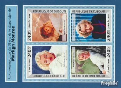 Produktbild von Briefmarken Dschibuti 2017 Mi 1901-1904 Kleinbogen (kompl. Ausg.) postfrisch Marilyn Monroe