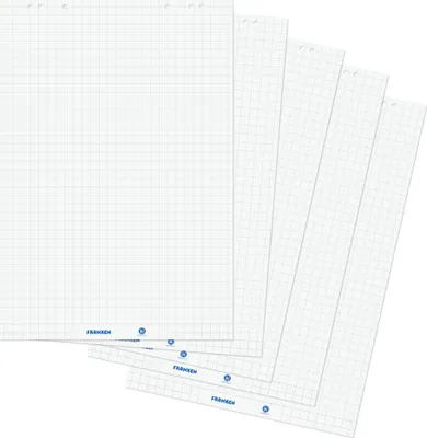 Image de FRANKEN ZUF2180 FRANKEN Flipchart-Block U-Act  Line, 680 x 990 mm, 5er Set