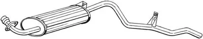 Produktbild von BOSAL 281-837 Endschalldämpfer für MITSUBISHI PAJERO I (L04G, L14G) Auspuff