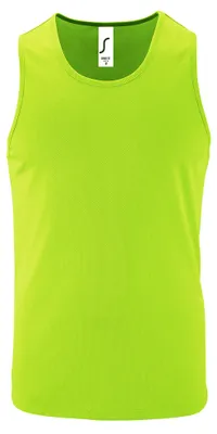 Image de SOLS - Haut sans manches « Sporty » pour homme LT2582 (S) (vert fluo)