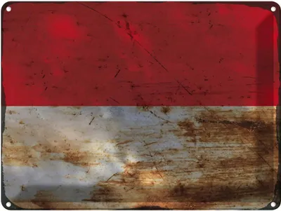 Produktbild von vianmo Blechschild 30x40 cm Monaco Flagge Fahne Wappen