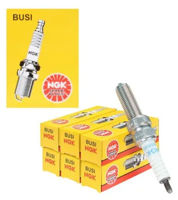 Productafbeelding van Zündkaars LMAR8G NGK SAE M4 95627 - set van 6 stuks - geschikt voor motorfietsen en scooters
