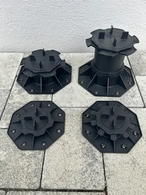 Produktbild von Höhenverstellbare Plattenlager L: 60 - 140 mm PRO FIXX Terrassenlager Stelzlager für Keramik-, Beton -, Steinplatten