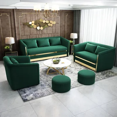 Produktbild von Textilsofa Sofagarnitur 3+2 Sitzer Set Garnitur Polstersofa Couch Designersofa