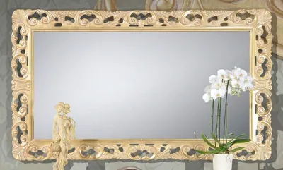 Produktbild von Casa Padrino Luxus Barock Spiegel Gold - Rechteckiger Massivholz Wandspiegel im Barockstil - Prunkvolle Barock Möbel - Luxus Qualität -  Italy