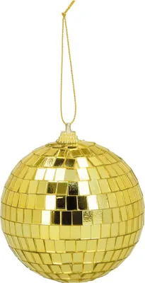 Image de 6 boules disco or Disco Party Deko Ø : 8 cm