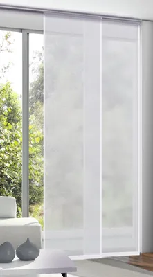 Produktbild von Flächenvorhang „Ronny“ ohne Zubehör: Weiß / 245x60cm Farbe: Weiß Größe (HxB): 245x60cm