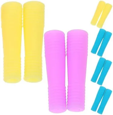 Produktbild von Rutschfeste Silikon-Griffschutzhüllen mit Schutzfunktion, zufällige Farbe, 6 Paar für Nagelhautscheren im professionellen Salon und für den Heimgebrauch