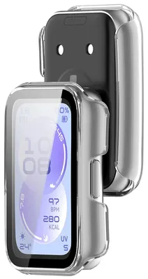 Produktbild von Schutzhülle mit Glas für Huawei Band 11, Bizon Case Watch Adamo, Transparent