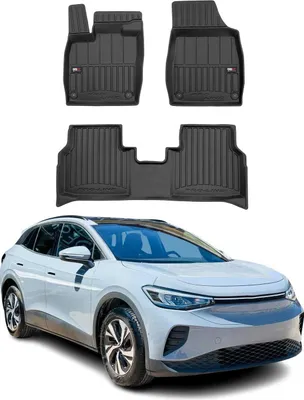Produktbild von OMAC Gummi Fußmatten für VW ID.4 2020-2025 Premium TPE 3D Automatten Schwarz 4x