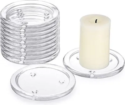 Productafbeelding van Unyqoos® 12 glazen theelichthouders (10 cm), votivhouders ø7,8 cm – transparante kandelaars, decoratie voor bruiloften en kerst