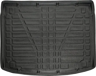 Produktbild von SCOUTT | Kofferraumwanne Laderaumwanne Kompatibel mit Kia X-Ceed ab 2019, mit Hoher Rand, Kofferraum-Schutzmatte, Geriffelt, Aufrollbar, Schwarz