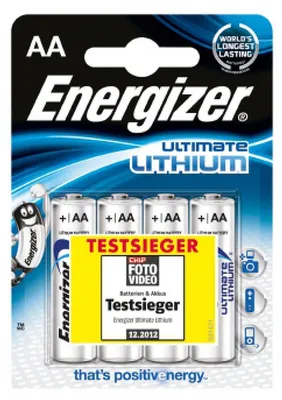 Produktbild von Energizer Ultimate Lithium LR6 Batterie 4er Blister