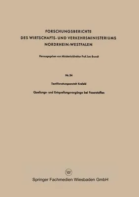 Obrázek produktu pro Quellungs- und Entquellungsvorgänge bei Faserstoffen