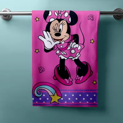 Produktbild von Disney Minnie Mouse Duschtuch Strandtuch Badetuch  70 x 140 cm