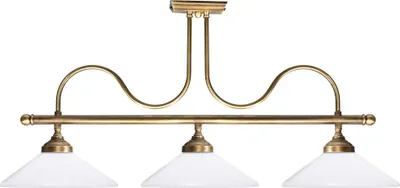 Produktbild von Deckenleuchte E27 Weiß Bronze Messing Jugendstil Deckenlampe