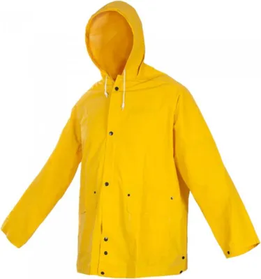 Produktbild von Regenjacke aus PVC mit Taschen Gelb M