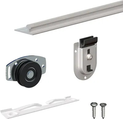 Produktbild von SLID'UP 130 Schiebetürbeschlag, mit Schiene 120 cm, für 2 Türen bis je 70 kg,