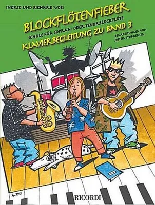 Produktbild von Blockflötenfieber, Klavierbegleitung. Bd.3