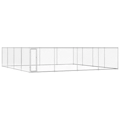 Zdjęcie produktu dla VidaXL Buda zewnętrzna dla psa 760x760x185 cm stal ocynkowana