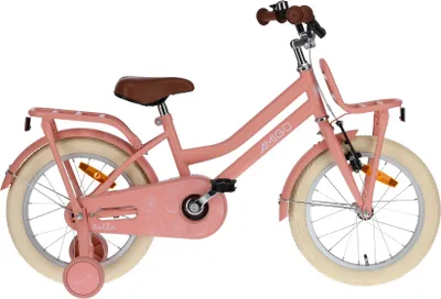 Produktbild von AMIGO Kinderfahrräder Mädchen Bella 16 Zoll Mädchen Rücktrittbremse Lachsfarben