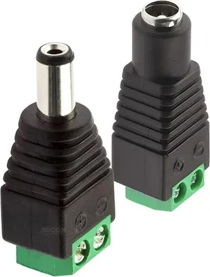 Produktbild von 12V DC Stecker und Buchse 5,5 mm x 2,1 mm Adapter für CCTV-Kamera und andere