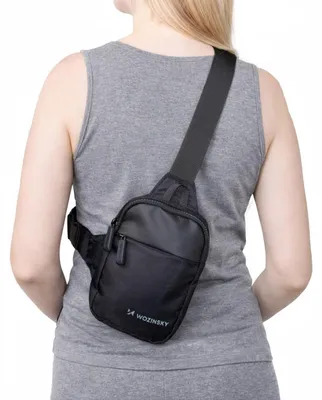 Image de Mini sac à bandoulière Wozinsky imperméable avec 2 compartiments pour téléphone portable et accessoires