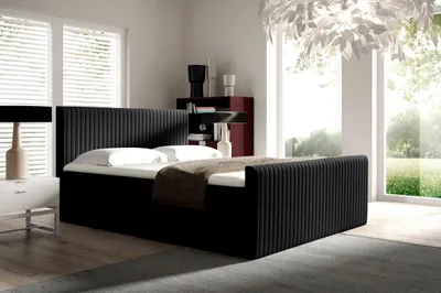 Produktbild von YOURHOUSE24 Boxspringbett POLARIS Bonell-Matratze und Topper, mit zwei Bettkästen, kontinentales Bett (Farbe: fresh 17, Größe: 160x200 cm)