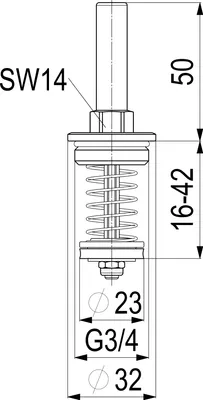 Immagine prodotto di Js Oberteil Rueckflussverhinderer Dn20,3/4",Messing,Din-Dvgw